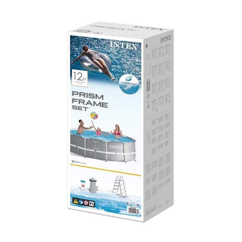 Каркасный бассейн 366х99 см с фильтр-насосом и лестницей, Intex 26716