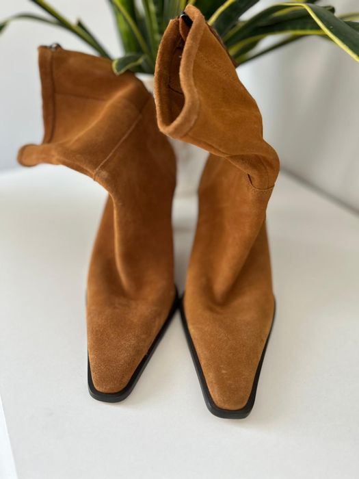 Botine Zara Piele Intoarsa