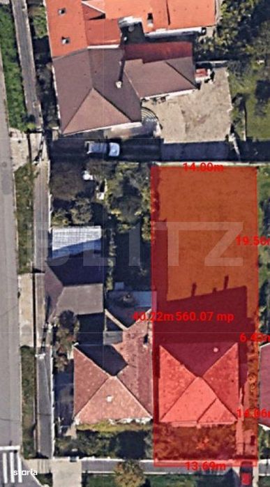 Exclusivitate! Teren autorizabil 560 mp, casa individulala, duplex, ca