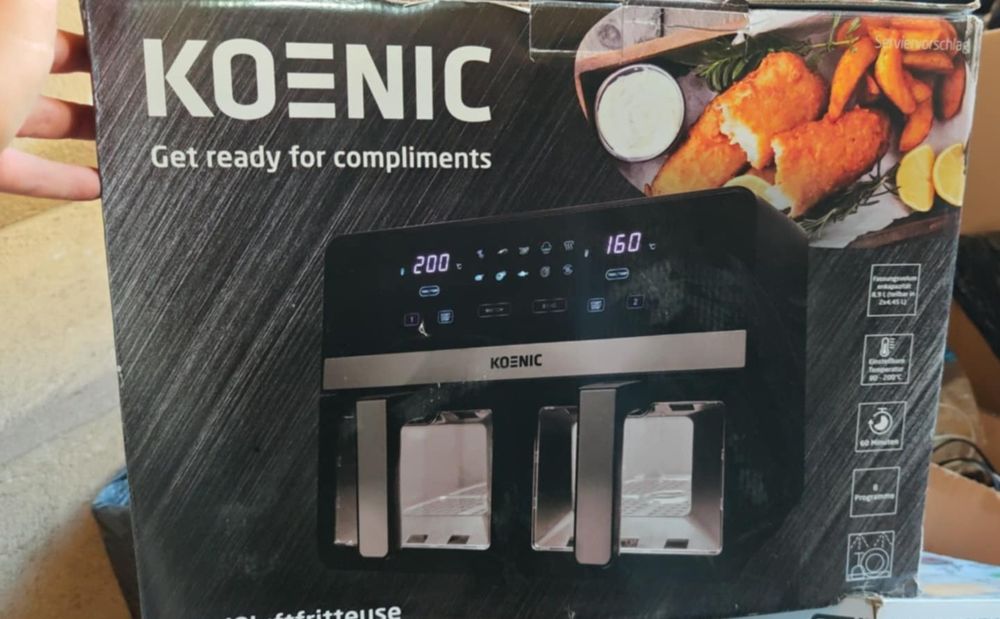 Airfryer koenic kaf double