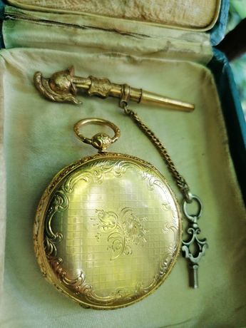 Ceas de buzunar foarte vechi din aur 18 carate