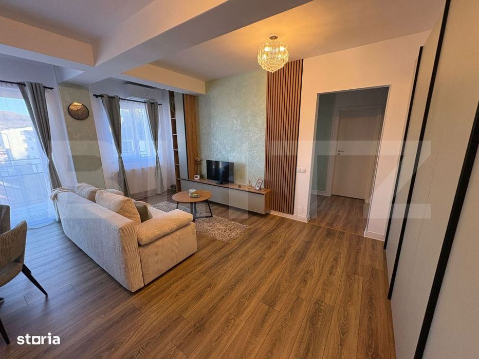 Apartament cu 2 camere, 47 mp, balcon 13 mp si parcare subterana zona