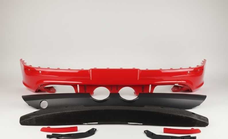 Prelungire Bara Spate VW Golf 5 V 2004-2008 R32 Look (LY3D (Rosu))