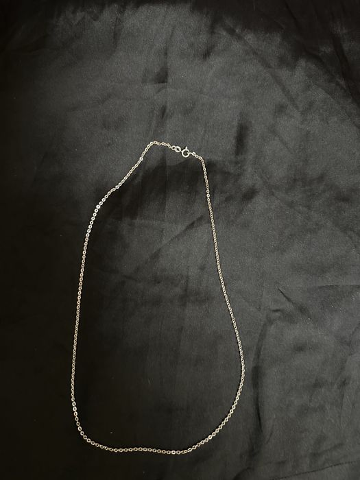 Lant din aur alb de 18k 750