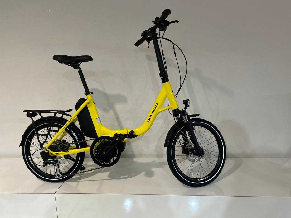 Bicicleta Electrica Pliabila Devron 20126 - 20 Inch, M, Galben