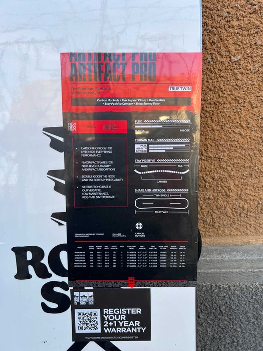 placa noua snowboard rome artifact pro wide L158cm