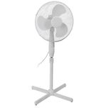 Ventilator de podea Excellent Electrics, 45W, 40 cm, 3 viteze, alb