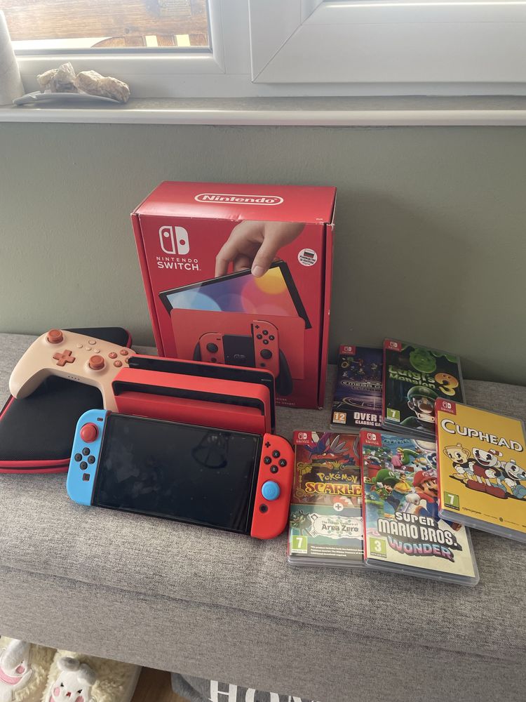 Nintendo Switch OLED Model – Mario Red Edition