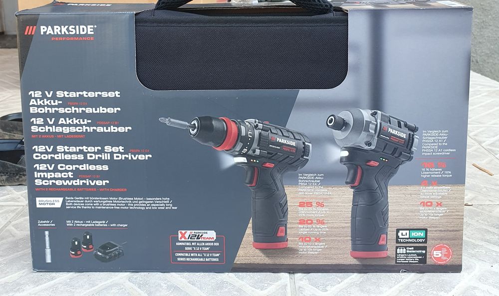 Set bormasina 35Nm si bormasina cu impact 170Nm