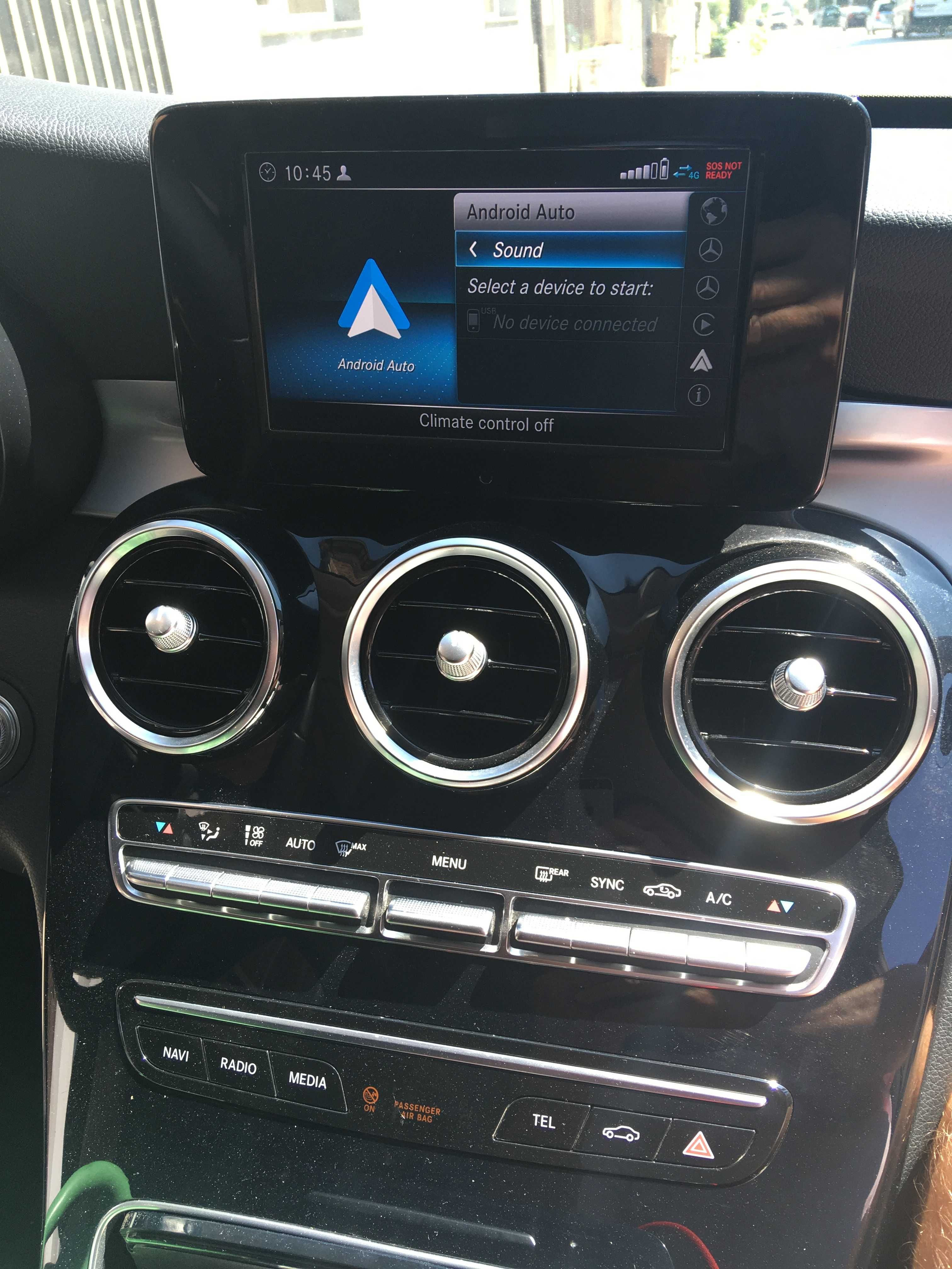 Apple CarPlay C klass W205 Audio20 Android Auto Mercedes  W253 GLC