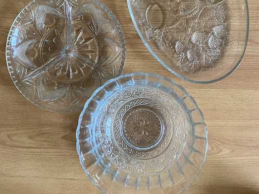 Сет стъклени чинии/подноси