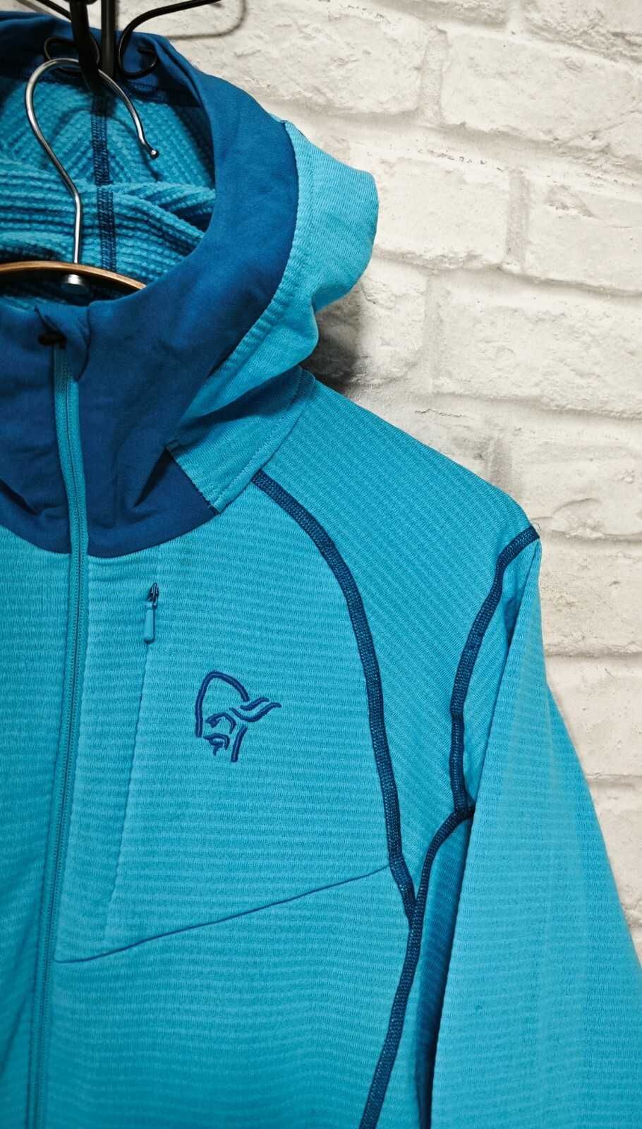 NORRONA Super Hoodie Ice Blue Polartec Дамска горница размер М