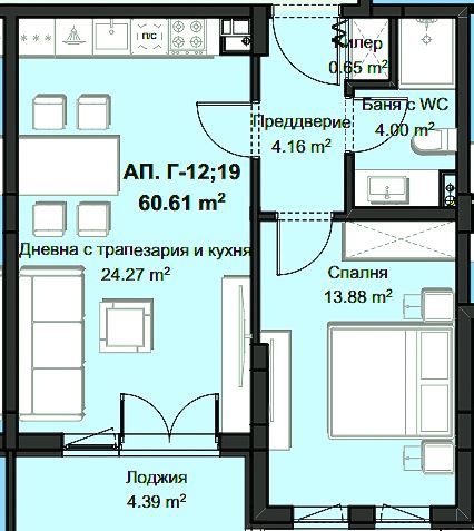 1300 евро/кв.м и удобна схема на плащане! Вторична продажба!