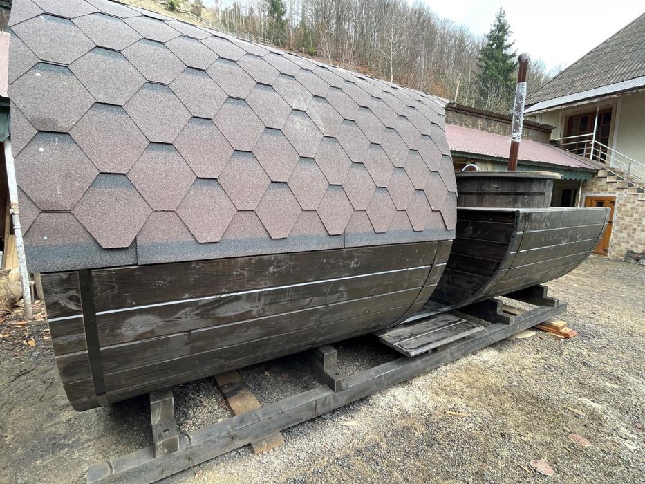 Pachet sauna si ciubar pentru exterior