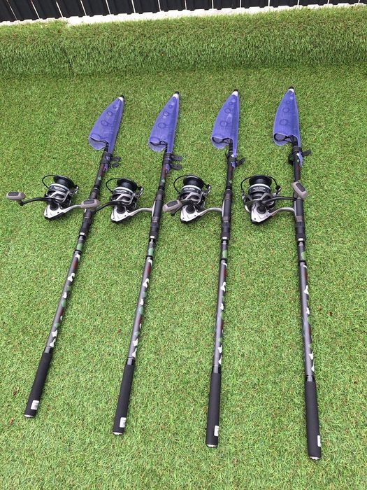 Set 4 Telecarp Camo 3.9m, 3.5 lbs Diamant + 4 mulinete LAC Pro Fl 6000