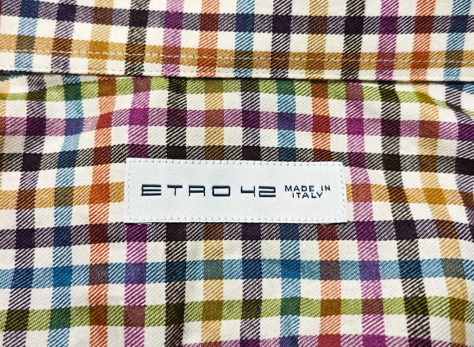 ETRO Оригинална мъжка риза с дълъг ръкав размер 42 /  М-L