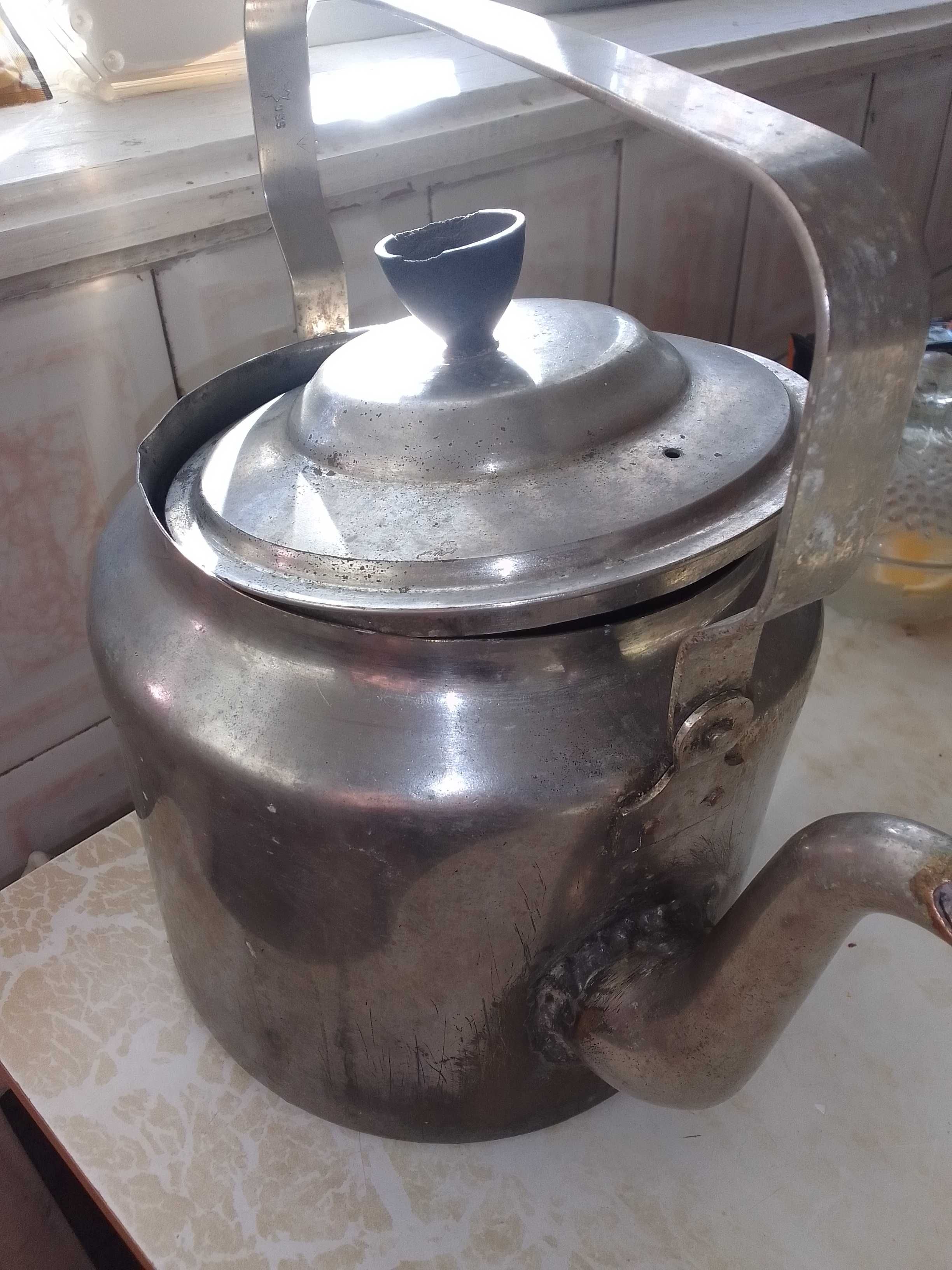 Чайник старинный металлический луженый 5 литров