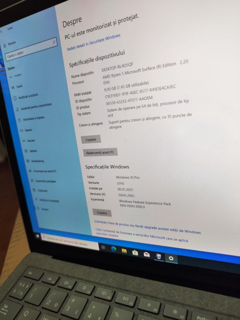 Surface laptop 4, ryzen R surface edition