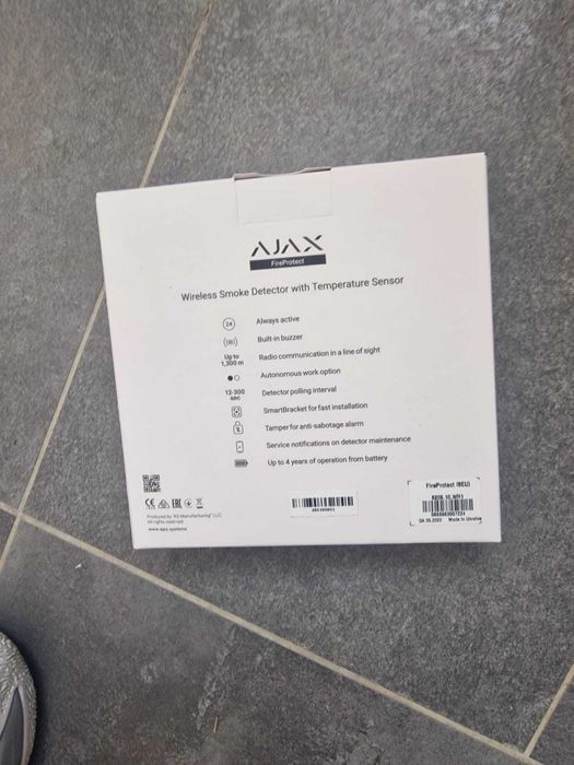 AJAX senzor fum wireless