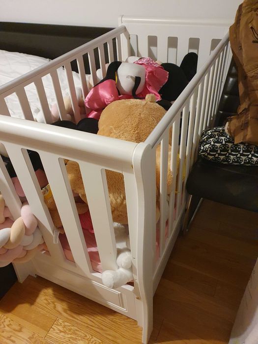 Patut Alb + Saltea Nuca de Cocos + Husa Saltea + Aparatori