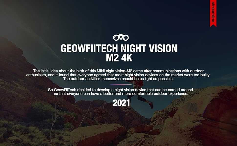 GeowFiiTech M2 Бинокъл за нощно виждане 4K