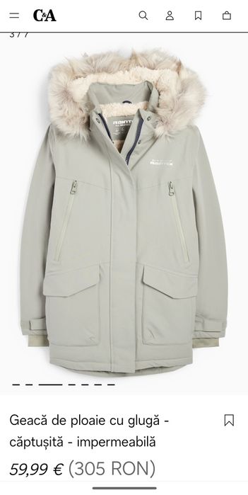 Geaca C&A fete marimea 152