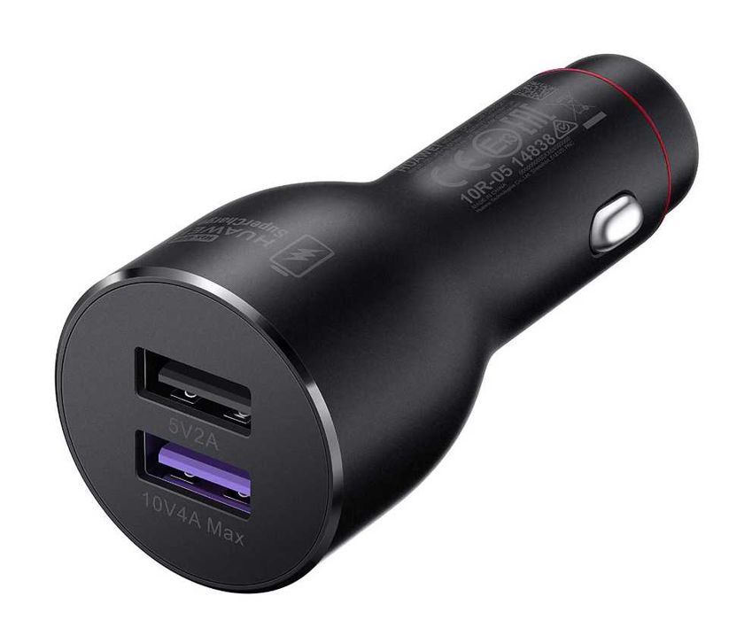 Încărcător auto CP37 "Super Charge" cu cablu USB/USB-C, negru