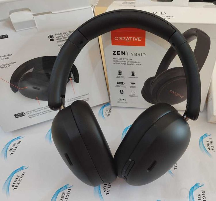 Creative Zen Hybrid Gen 2 Безжични слушалки с ANC и до 100 часа, Черен