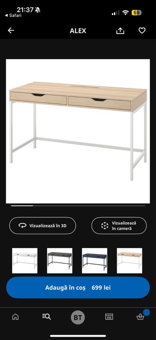 Birou plus Scaun de birou Ikea