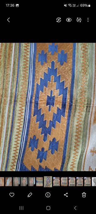 Covor oriental, subțire