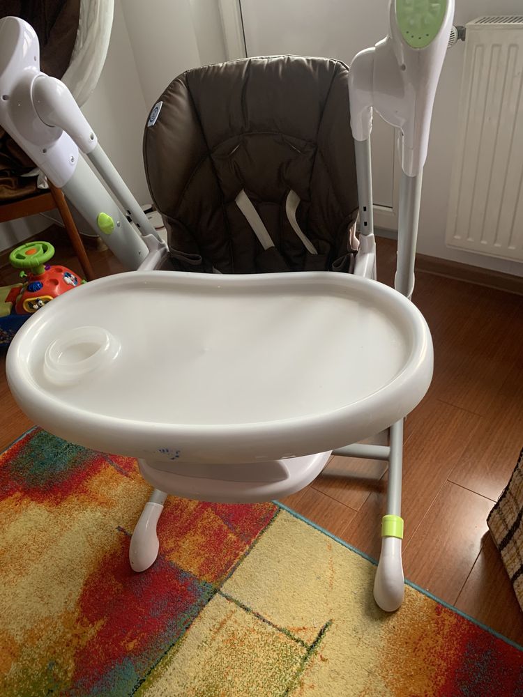 Scaun balansoar electric copii pali Papy Rock swinging high chair