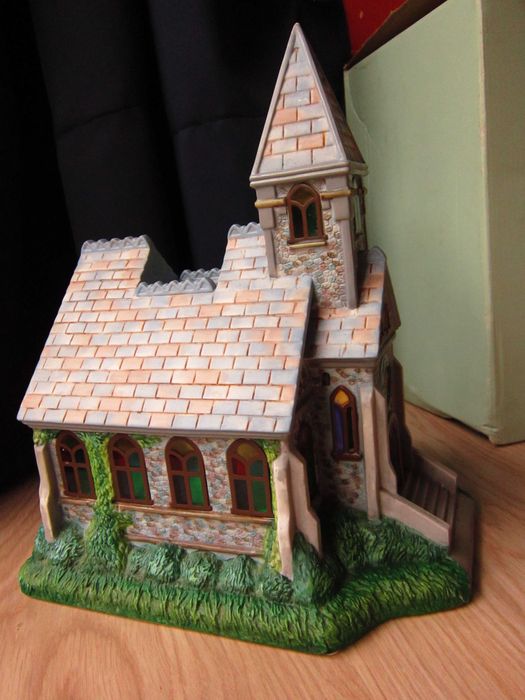 cadou rar Craciun Biserica Catedrala mare vitralii Germany'80