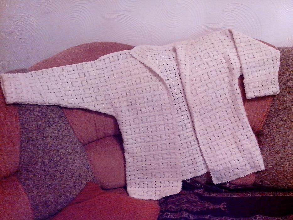 Кардиган женский ручной вязки размер 50-52