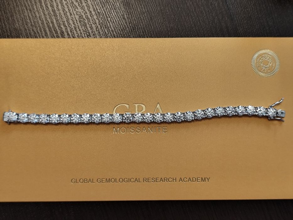 Brățară moissanite diamante 26 carate pietre 1 carat