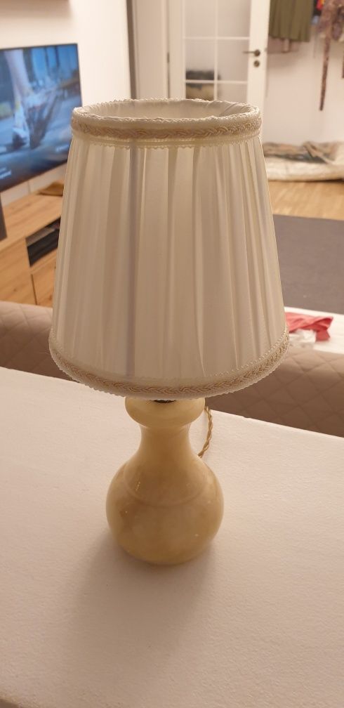 Lampa veioza vintage Italia 1970 alabastru colectie
