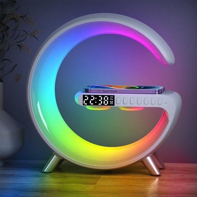 Încărcător wireless/Boxă Bluetooth/Ceas Alarmă/Lampă/LED interactiv