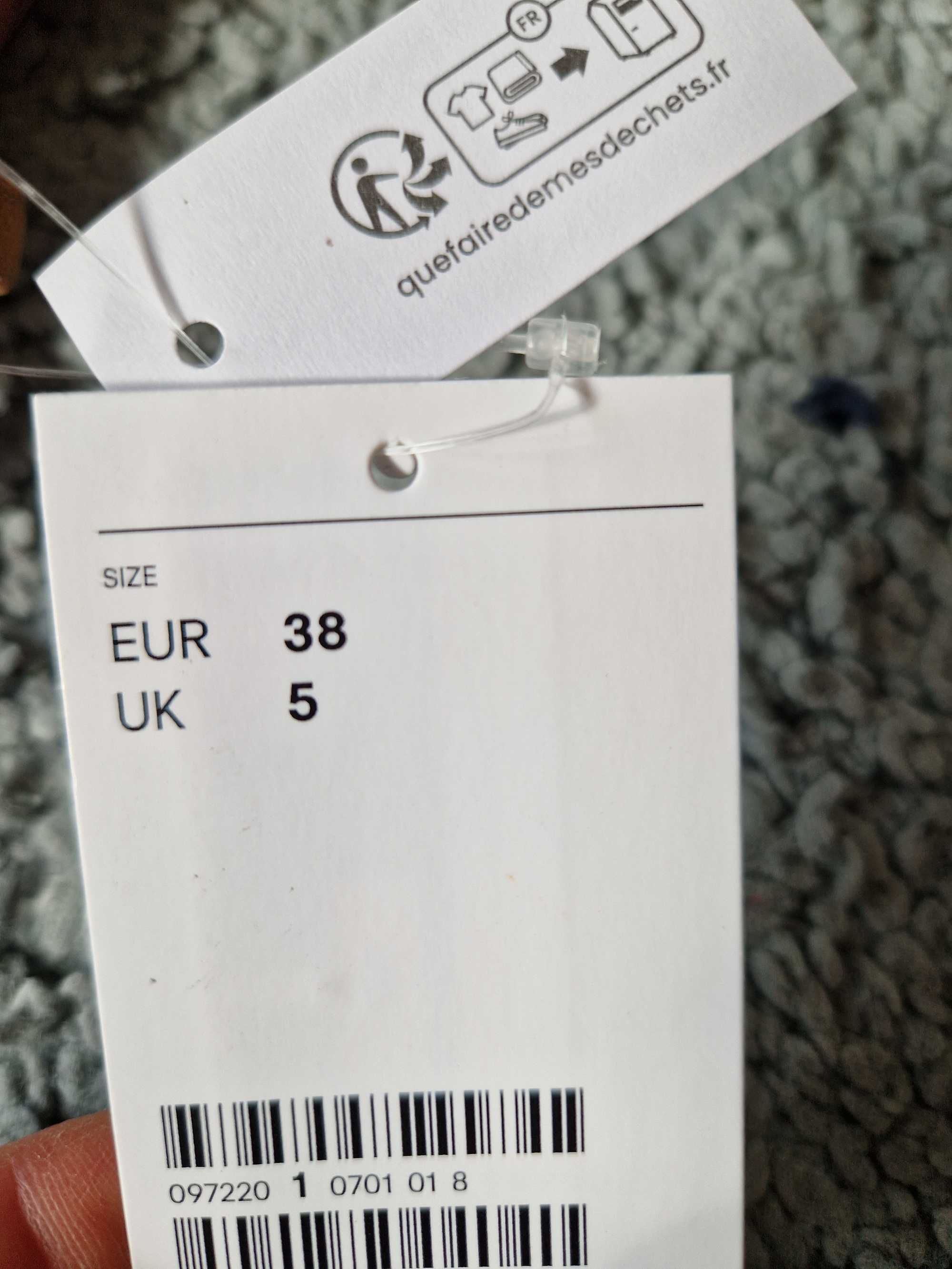 Сандали с отворена пета, марка H&M, размер 38