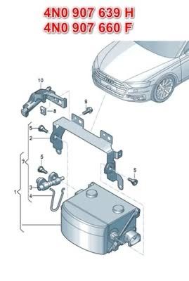 Vand Laser/Lidar/Radar Audi A6/A7 C8- A8 D5 OE NOU 4N0907660F