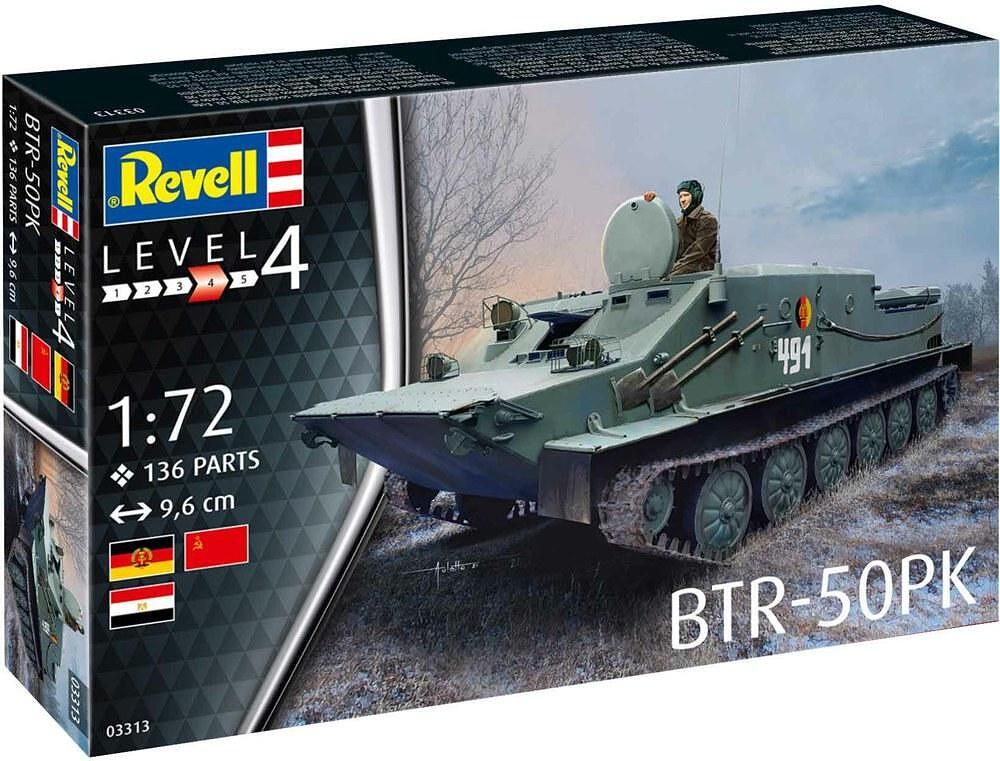 Сглобяем модел, revell, съветски бронетранспортьор, бтр-50 пк, 136 час