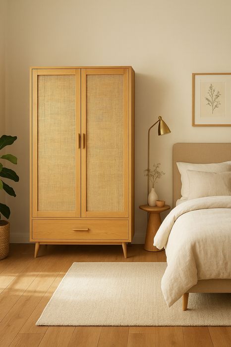 Шкаф новый коричневый сканди