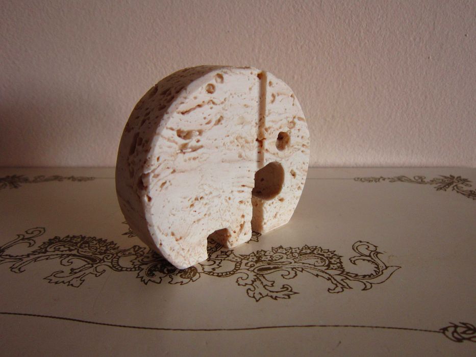 cadou rar Enzo Mari pt Fratelli Mannelli 1970 Elefant travertin