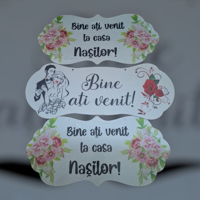 Plăcuță Bine ati venit