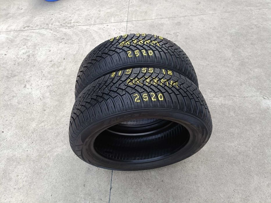 Doua anvelope de iarna 215 55 18 falken eurowinter HS 01 cu 7,8 mm