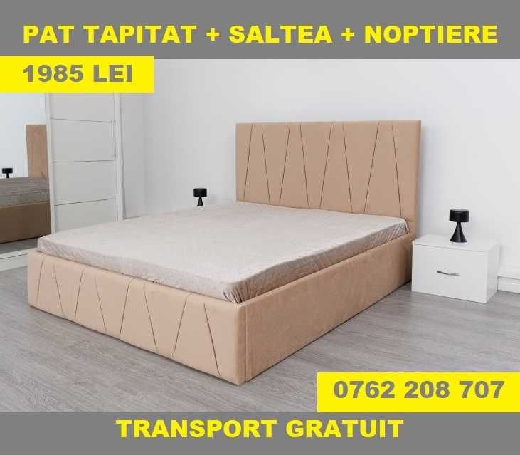 Paturi Tapițate Ieftine Gri Maro Negru Verde Alb Bej Turcoaz E9