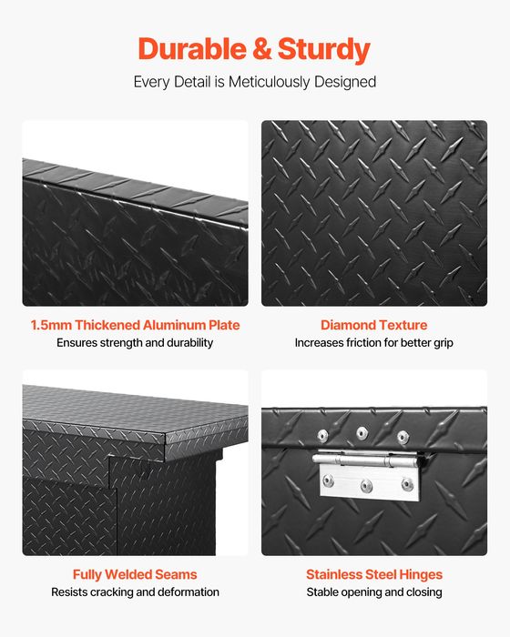 Cutie Aluminiu  pentru Camion,1803x685x457mm,Negru