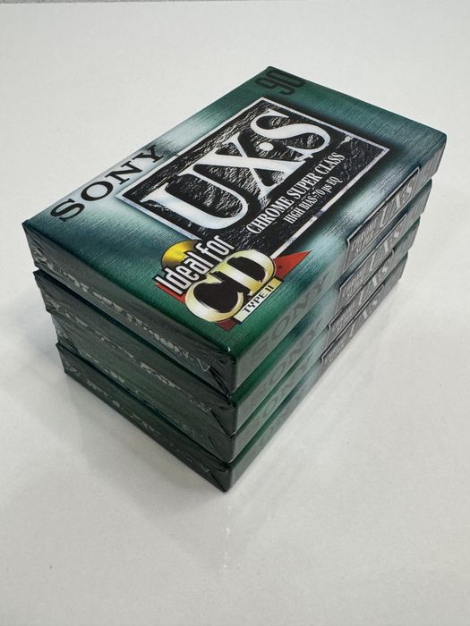 Lot 4 casete audio Sony UX-S, chrome super class 90