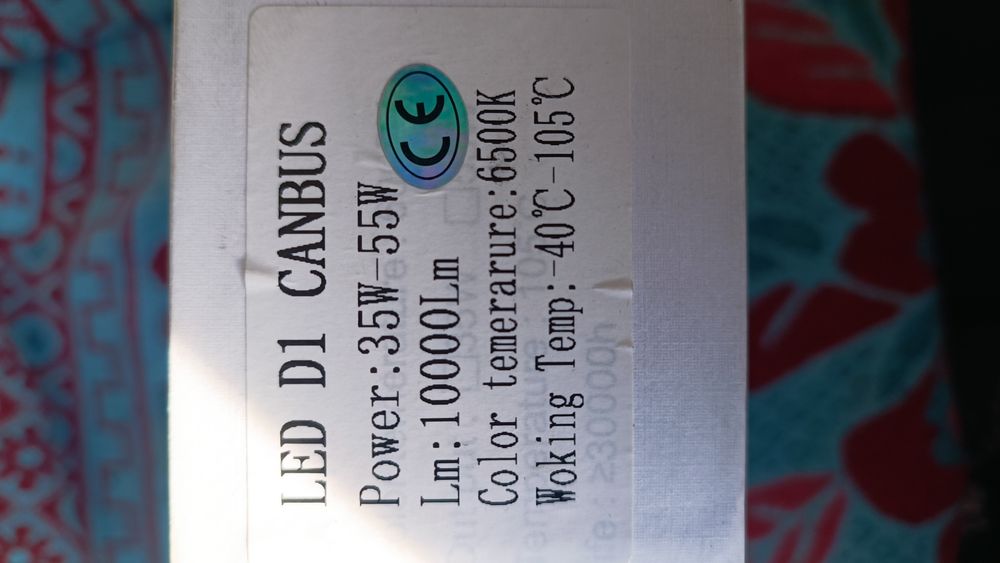 Set led D1S 35w 6500k canbus plug&play