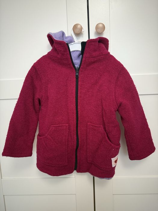 Geaca de lana doua fete marimea 110/ 3-5 ani