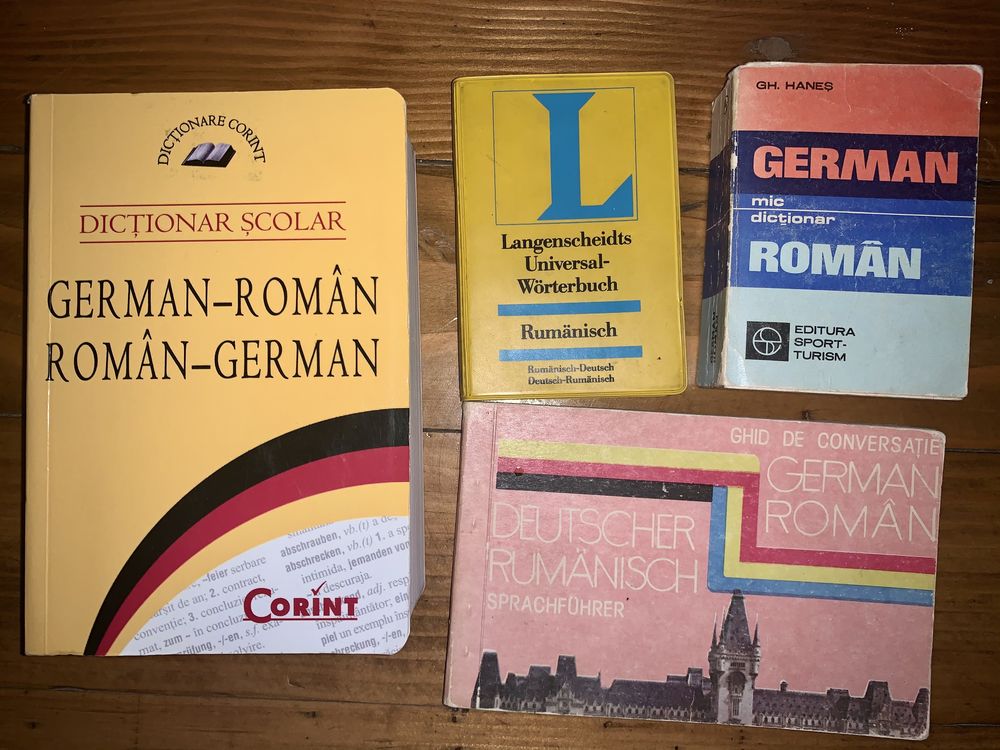 Invata limba germana: dictionare (Mihai Anutei), complete/mici, ghid