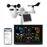 Stație Meteo 7-în-1 WiFi, Ecran Color 190.5mm, Senzor Solar